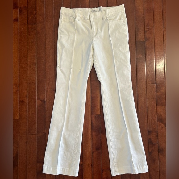liz & co. Denim - Liz & Co. Women’s White Stretch Denim Trousers Size 6